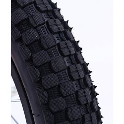 Pine Kids 14 Inch Rubber Air Tyres 99% Assembled Bicycle For Boys & Girls With Training Wheels  - Red