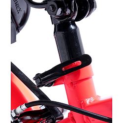 Pine Kids 14 Inch Rubber Air Tyres 99% Assembled Bicycle For Boys & Girls With Training Wheels  - Red