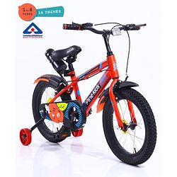Pine Kids Rubber Air Tyres 99% Assembled Bicycle with 16 Inch Wheels - Red