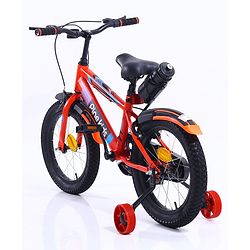 Pine Kids Rubber Air Tyres 99% Assembled Bicycle with 16 Inch Wheels - Red