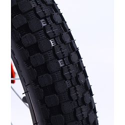Pine Kids Rubber Air Tyres 99% Assembled Bicycle with 16 Inch Wheels - Red