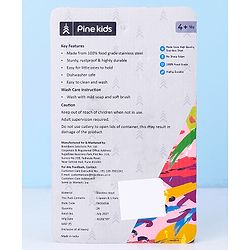 Pinekids Stainless Steel Spoon & Fork Set - Grey