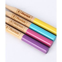 Pine Kids Bamboo Toothbrushes Pack of 4 - Multicolor