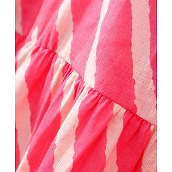 Pine Kids Singlet Stripe Ethnic Dress with Hairband - Pink