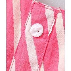 Pine Kids Singlet Stripe Ethnic Dress with Hairband - Pink