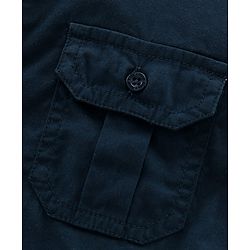 Pine Kids Full Sleeves Solid Shirts - Navy