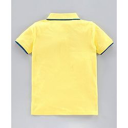 Pine Kids Half Sleeves Bio Washed T-Shirt Pack of 2 - GOLF FINCH & Fiery Red