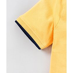 Pine Kids Half Sleeves Bio Washed T-Shirt Pack of 2 - Blue Yellow