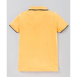 Pine Kids Half Sleeves Bio Washed T-Shirt Pack of 2 - Blue Yellow