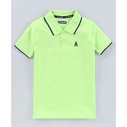 Pine Kids Biowash Half Sleeves Tee Solid Color Pack of 2  - Blue Green