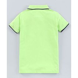 Pine Kids Biowash Half Sleeves Tee Solid Color Pack of 2  - Blue Green
