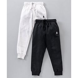 Pine Kids Full Length Lounge Pants Pack Of 2 - Black & Grey