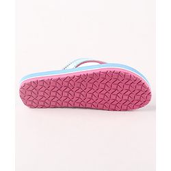 Pine Kids Flip Flops Barbie Print - Sky Blue
