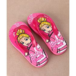 Pine Kids Flip Flops Barbie Print - Pink