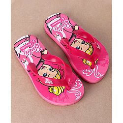 Pine Kids Flip Flops Barbie Print - Pink
