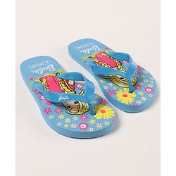 Pine Kids Flip Flops Barbie Print - Blue