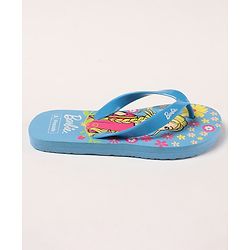 Pine Kids Flip Flops Barbie Print - Blue