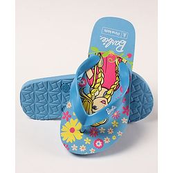 Pine Kids Flip Flops Barbie Print - Blue