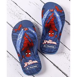Pine Kids Spider Man Flip Flops - Blue