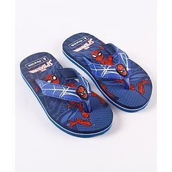Pine Kids Spider Man Flip Flops - Blue