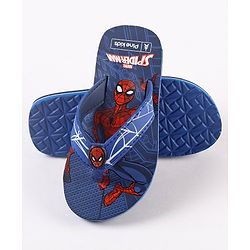 Pine Kids Spider Man Flip Flops - Blue
