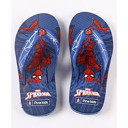 Pine Kids Spider Man Flip Flops - Blue