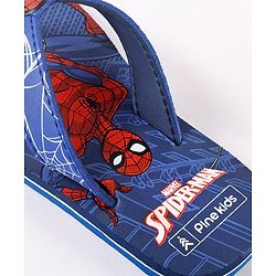 Pine Kids Spider Man Flip Flops - Blue