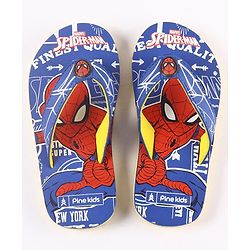 Pine Kids Spider Man Flip Flops - Blue