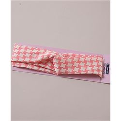 Pine Kids Free Size Abstract Print Headband - Pink