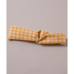 Pine Kids Free Size Abstract Print Headband - Yellow