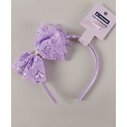 Pine Kids Free Size with Bow Hairband - Purple