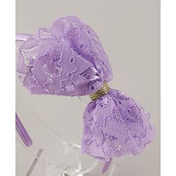 Pine Kids Free Size with Bow Hairband - Purple