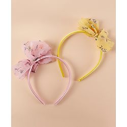 Pine Kids Free Size with Bow Hairband Pack of 2 - Multicolour