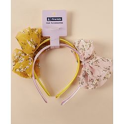 Pine Kids Free Size with Bow Hairband - Multicolour
