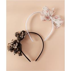 Pine Kids Free Size with Bow Hairband Pack of 2 - Multicolour