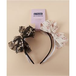 Pine Kids Free Size with Bow Hairband Pack of 2 - Multicolour