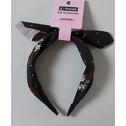 Pine Kids Free Size Solid Hairband - Black