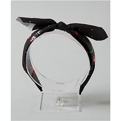 Pine Kids Free Size Solid Hairband - Black