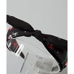 Pine Kids Free Size Solid Hairband - Black