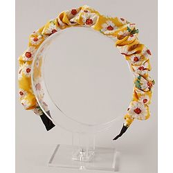 Pine Kids Hair Bands Floral Print  - Yellow