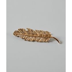 Pine Kids Leaf Shaped Hair Pin Free Size - Gold