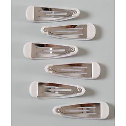Pine Kids Snap Clips Heart and Ice cream Prints Free Size Pack of 6 - Multicolor
