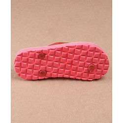 Pine Kids Flip Flops Bow Print -  Pink