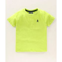 Pine Kids Half Sleeves Biowashed Tees Pack of 3 - Orange Navy Green