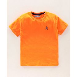 Pine Kids Half Sleeves Biowashed Tees Pack of 3 - Orange Navy Green