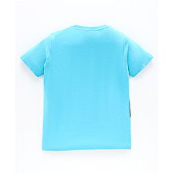 Pine Kids Half Sleeves Bio Washed T-Shirt & Pajama Set Captain America Print - Blue Red