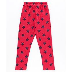Pine Kids Half Sleeves Bio Washed T-Shirt & Pajama Set Captain America Print - Blue Red
