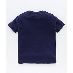 Pine Kids Half Sleeves Bio Washed T-Shirt & Pajama Set Marvel Graphic - Blue & Red