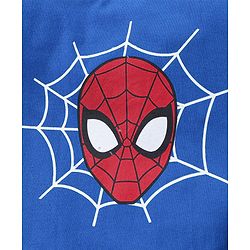 Pine Kids Half Sleeves Bio Washed T-Shirt & Pajama Set Spiderman Print - Blue