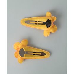 Pine Kids Sequins Snap Clips Free Size Pack of 2 - Orange